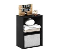 Furinno Luder Libreria a 2 ripiani aperti, Legno Nero