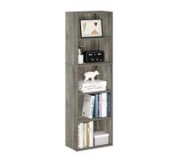 Furinno Luder Libreria a ripiani aperti a colori reversibili a 5 livelli, Rovere Francese