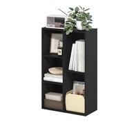 Furinno Luder Scaffale aperto reversibile a 5 cubi, Legno Nero