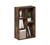 Furinno Luder Scaffale aperto reversibile a 5 cubi, Pino Ambrato