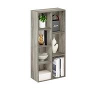 Furinno Luder Scaffale aperto reversibile a 7 cubi, Rovere Francese