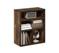 Furinno PASIR Libreria 3 Ripiani, Libreria, per Soggiorno, Camera da Letto, Home Office, Pino Ambra