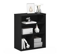 Furinno Pasir Libreria espositiva a 3 livelli, Rovere Nero