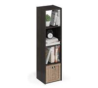 Furinno Pelli Armadietto con ripiani, Legno, Marrone (Espresso), 4 x 1
