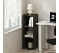 Furinno Pelli Cubic Mobile Portaoggetti, Libreria, Scaffale, 3 Cubi, Espresso