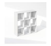 Furinno PELLI Libreria 9 Cubi, Organizer a Cubi, per Soggiorno, Camera da Letto, Home Office, Bianco