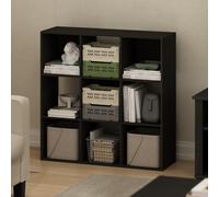 Furinno PELLI Libreria 9 Cubi, Organizer a Cubi, per Soggiorno, Camera da Letto, Home Office, Espresso