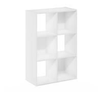 Furinno Pelli Libreria portaoggetti cubica, 3x2, Bianco
