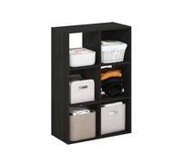 Furinno Pelli Mensola Portaoggetti Cubica Multiuso per vestiti e armadi, 6-Cubo, Espresso