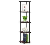 Furinno Ripiano Angolare a 5 ripiani Dark Cherry and Black 5 livelli