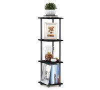 Furinno Scaffale Angolare a 4 Livelli Black and Grey 4 livelli