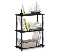 Furinno Scaffale Multifunzione 3 ripiani Americano/Black Tubi classici