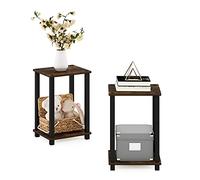 Furinno Semplicistico Tavolino, Pino, Amber Pine/Black, One Size