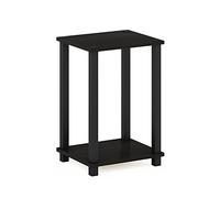 Furinno Simplistic - Comodino compatto, colore: nero espresso/nero