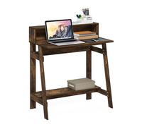 Furinno SIMPLISTIC Scrivania Da Gaming Con Supporto Per Monitor, Computer A Cornice A, Scrivania Da Ufficio Per Home Office, Camera Da Letto, Studio, Dormitorio, Amber Pine