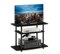 Furinno Supporti TV Senza Attrezzi, Espresso/Black, 3-Tier
