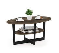 FURINNO Tavolino da caffè, Columbia Noce/Nero, 1-Pack