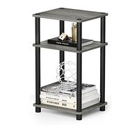 Furinno Tavolino da Salotto a 3 ripiani, French Oak Grey/Black