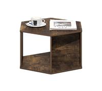 Furinno Tavolino Esagonale Moderno con Ripiano Aperto per Riporre Oggetti, Pino Ambra