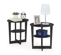 Furinno Tavolino, Legno, Noce, Two End Tables, 2 unità
