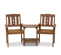 Furinno Tioman Set da Pranzo all'Aperto, Holz, Naturale, taglia unica