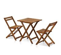 Furinno Tioman Set da Pranzo all'aperto, Naturale