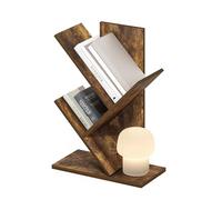 Furinno Tree Bookshelf Libreria ad albero da terra a 3 livelli, Pino Ambrato