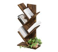 Furinno Tree Bookshelf Libreria ad albero da terra a 5 livelli, Pino Ambrato