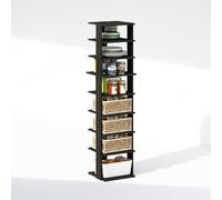 Furinno Turn-N-Tube - Scaffale angolare a 9 livelli, scaffale angolare verticale, organizzazione e stoccaggio salvaspazio, ingresso, soggiorno, armadio, caffè