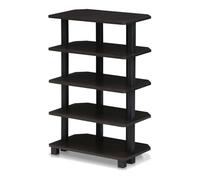 Furinno Turn-N-Tube Scaffale Multifunzione 5 Ripiani, Nero