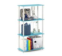 Furinno Turn-N-Tube, Scaffali senza Attrezzi, Azzurro (Light Blue/White)
