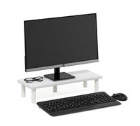 Furinno TURN-N-TUBE Supporto Alzamonitor, Alzamonitor, Supporto Laptop per Scrivania, Accessori per Scrivania da Ufficio, Organizer da Scrivania e Accessori, Bianco