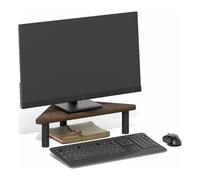 Furinno TURN-N-TUBE - Supporto per monitor, 19,6 cm, con angolo a triangolo largo, supporto per computer portatile senza attrezzi per scrivania, accessori da scrivania per ufficio, organizer e