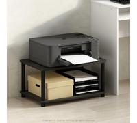 Furinno TURN-N-TUBE Supporto Per Stampante Con Ripiani, Tavolino Stampante A 2 Ripiani, Supporto Per Stampante Sotto Scrivania, Per CPU, Forniture Da Ufficio, Ufficio Domestico, Espresso