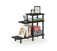 Furinno Turn-N-Tube Tavolino da Divano a 3 Livelli, Legno, Espresso/Nero