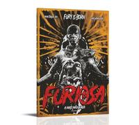 Furiosa:A Mad Max Saga Poster da parete su tela per soggiorno moderno camera da letto musica film cartone animato poster 50 x 75 cm con cornice