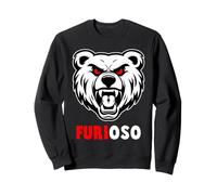FURIOSO Angry Bear Divertente Gioco di Parole in Lingua Spagnola Felpa