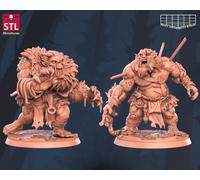 Furioso Zombie Troll Miniatura Set Enorme Troll Figura per Ttrpg's Come D 5e