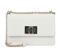 Furla 1927 Borsa Mini a Tracolla in Pelle, 20 x 13 x 7,5 cm, Panna, con Catena Dorata