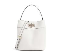 Furla Amelia M Borsa a secchiello bianco, pelle granulata, donna