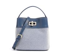 Furla Amelia Mini Borsa a secchiello blu, tela, donna