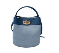 Furla, ,Bags ,Donna ,Blu ,ONE SIZE Amelia Mini Borsa a Secchiello