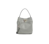 Furla Borsa Secchiello Amelia M, Pelle Granulata, Grigio Cachemire, 22,5x24,5x18,5 cm, Stile Casual, Tracolla Amovibile