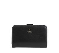 Furla Camelia M Portafoglio nero, pelle granulata, donna