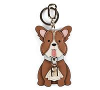 Furla Corgi Portachiavi Vera Pelle 5 cm marrone