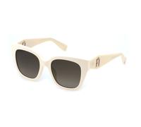 Furla Donna SFU812 06Y1 Occhiali da sole Acetato Beige Marrone Squadrata Normale Sfumato