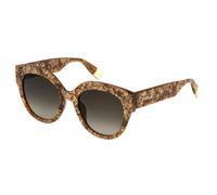 Furla Donna SFU813 0V83 Occhiali da sole Acetato Havana Fumo Squadrata Normale Sfumato