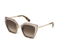 Furla Donna SFU821 7T1Y Occhiali da sole Metallo Beige Marrone Squadrata Normale Sfumato