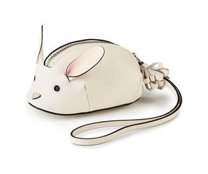 Furla Etichetta per borsa in pelle 12 cm bianco