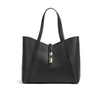 Furla Goccia L Borsa shopper nero, pelle granulata, donna